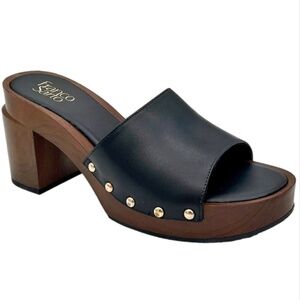 Women's Franco Sarto Capri Clog Heeled Dress Sandals